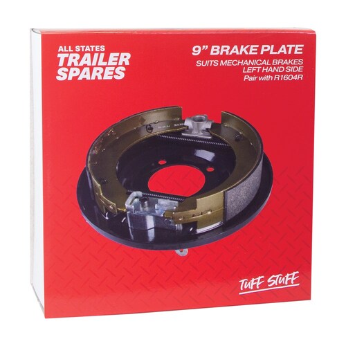 All States Trailer Spares 9" Mechanical Drum Brake Backing Plate - Left Hand Side R1604L