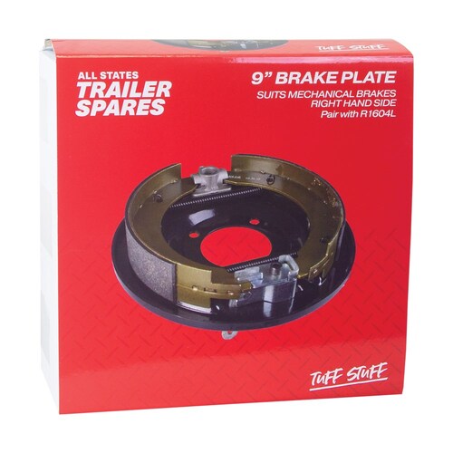 All States Trailer Spares 9" Mechanical Drum Brake Backing Plate - Right Hand Side R1604R