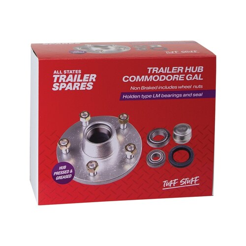 All States Trailer Spares Holden Commodore Type Non-Braked Lazy Hub To Suit Lm Bearings (Zinc) R1907QG