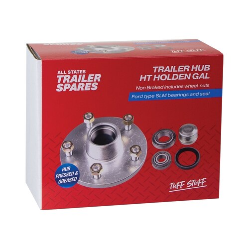 All States Trailer Spares Holden Ht Type Non-Braked Lazy Hub To Suit Slm Bearings (Zinc) R1908TG