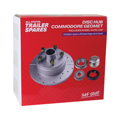 All States Trailer Spares 10" Hub Disc To Suit Lm Bearings (Zinc) R1916F