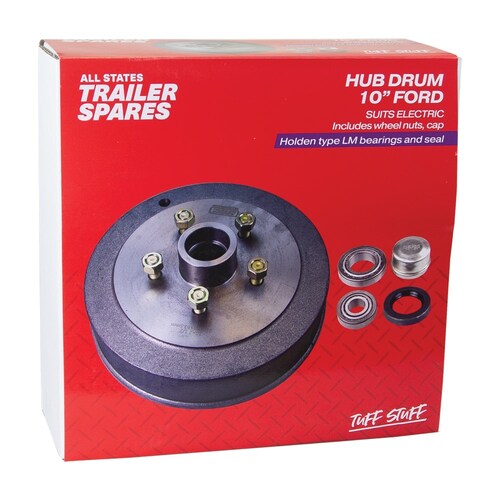 All States Trailer Spares 10" Hub Drum To Suit Lm Bearings R1921