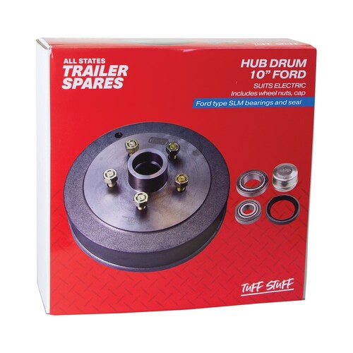 All States Trailer Spares 10" Hub Drum (5X114.3) To Suit Slm Bearings R1922