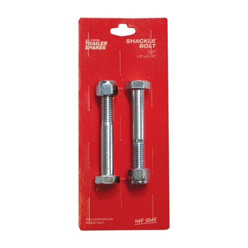 All States Trailer Spares Shackle Bolt - 1/2" X 3-1/2" Bsw R5201