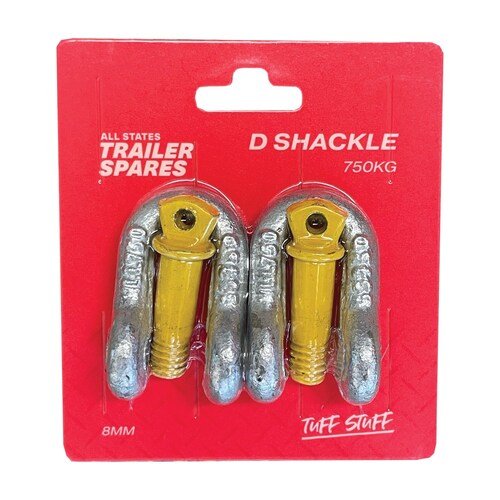 All States Trailer Spares 8Mm Galvanised D-Shackle (Up To 180Kg) R6212