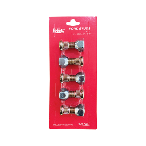 All State All State 1/2 Inch Ford Wheel Stud W Nut X5 90785235 AST-R8413D