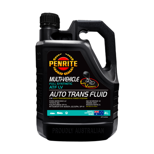 Penrite Multi Vehicle Low Viscosity Full Synthetic Auto Transmission Fluid  4l  ATFLV004 