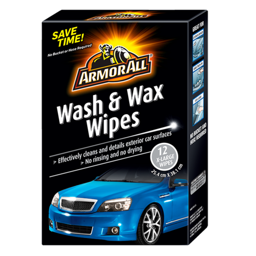 ARMOR ALL Wash & Wax Wipes 12's AWASHWW12
