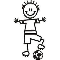 Genuine My Family Sticker - Boy with Soccer Ball