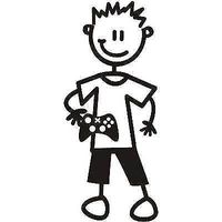 Genuine My Family Sticker - Boy with Xbox Controller