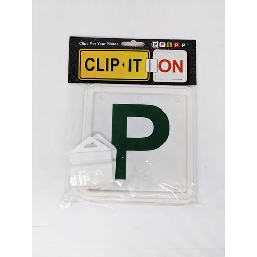 Clip It On Green P Plates B2C2CGWP