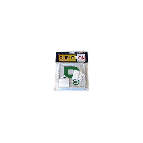 Clip It On 2 X P Plate Green On White - Suits Nsw B2C2CGWP100