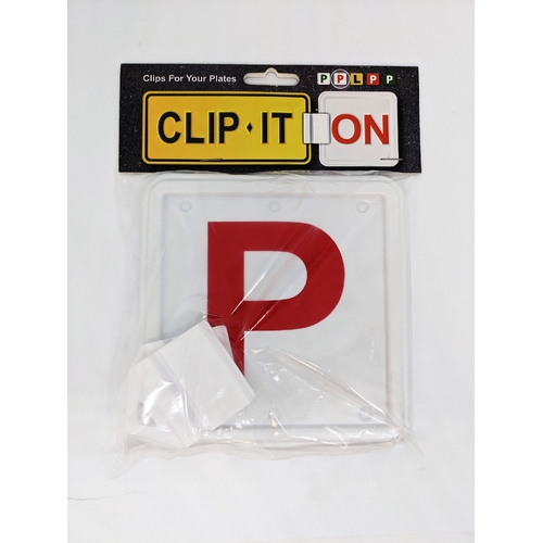 Clip It On Red P Plates B2C2CRWP