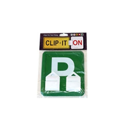 Clip It On 2x Green P Plates For WA And VIC B2C2CWGP