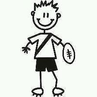 My Family Sticker Boy with Football B4