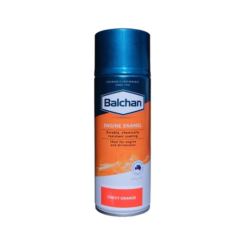 Balchan High-Performance Engine Enamel Paint With Ceramic Chevy Inspired Orange 300g Aerosol BAL102005