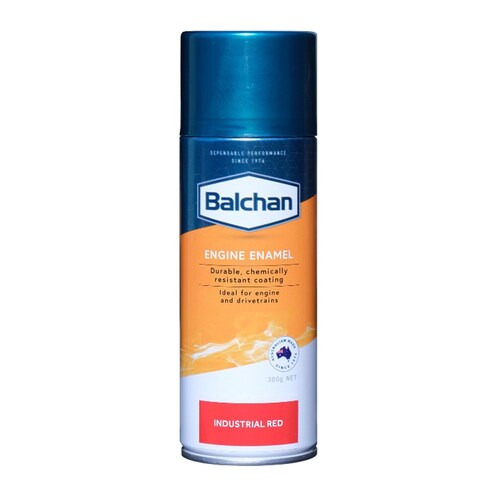 Balchan High-Performance Engine Enamel Paint With Ceramic Industrial Red 300g Aerosol BAL102007