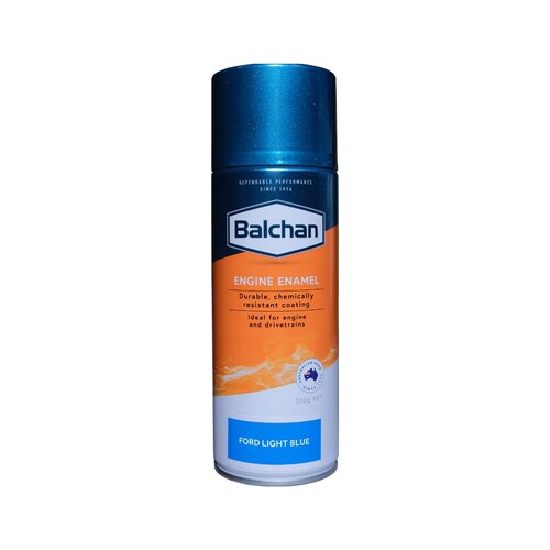 Balchan High-Performance Engine Enamel Paint With Ceramic Ford Inspired Light Blue 300g Aerosol BAL102015