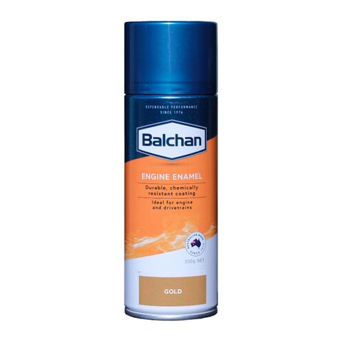 Balchan High-Performance Engine Enamel Paint With Ceramic Gold 300g Aerosol BAL102018