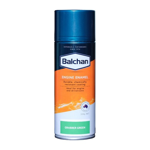 Balchan High-Performance Engine Enamel Paint With Ceramic Grabber Green 300g Aerosol BAL102019
