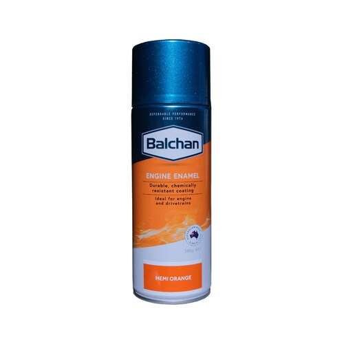 Balchan High-Performance Engine Enamel Paint With Ceramic Hemi Inspired Orange 300g Aerosol BAL102021