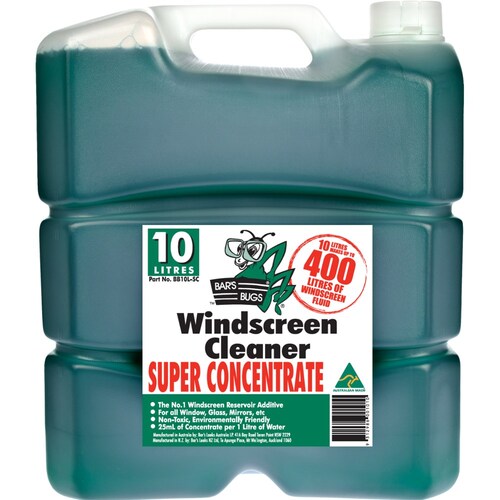 Bar's Bugs Windscreen Cleaner Super Concentrate 10L BB10L-SC