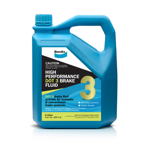Bendix Brake Fluid Dot 3 4l BBF3-4L