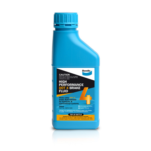 Bendix Brake Fluid Dot 4 500ml 500ml BBF4-500ML