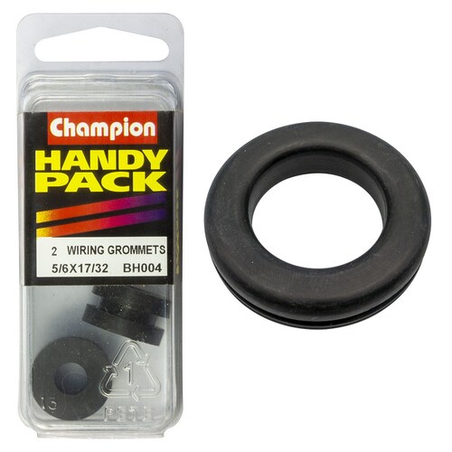 Champion Fasteners Pack Of 2 Nitrile Rubber Wiring Grommets - 2Pk M8 x 13 x 19mm BH004