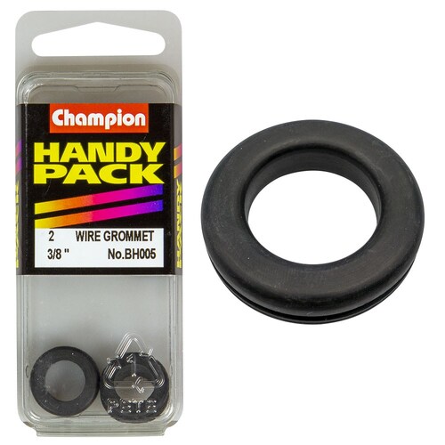 Champion Fasteners Pack Of 2 Nitrile Rubber Wiring Grommets M10 x 12 17mm BH005