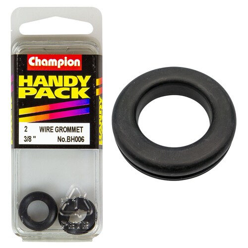 Champion Fasteners Pack Of 2 Nitrile Rubber Wiring Grommets M10 x 14 17mm BH006