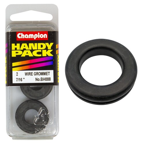 Champion Fasteners Pack Of 2 Nitrile Rubber Wiring Grommets - M11 X 19 X 25Mm BH008