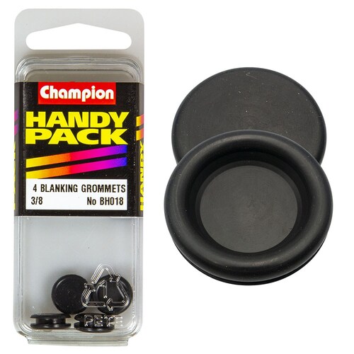 Champion Fasteners Pack Of 4 10Mm Nitrile Rubber Blanking Grommets BH018