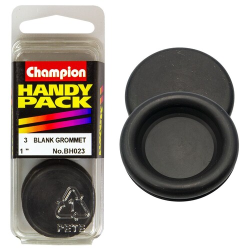 Champion Fasteners Pack Of 3 25Mm Nitrile Rubber Blanking Grommets BH023
