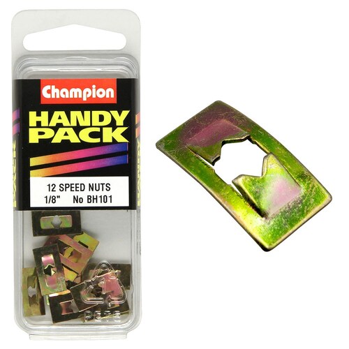 Champion Fasteners Pack Of 12 3Mm Inner U-Type Captive Speed Nuts BH101