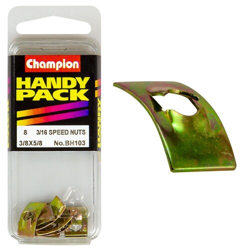 Champion Fasteners Pack of 4 5Mm Inner Diameter Speed Nuts BH103
