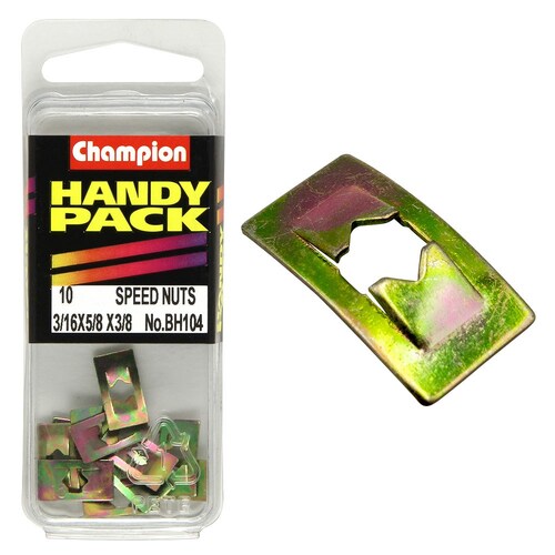 Champion Fasteners Pack of 5 5Mm Inner Diameter Speed Nuts BH104