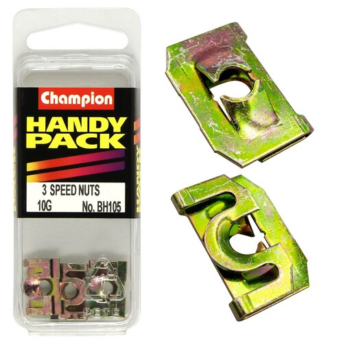 Champion Fasteners Pack Of 3 5Mm Inner Diameter Speed Nuts BH105