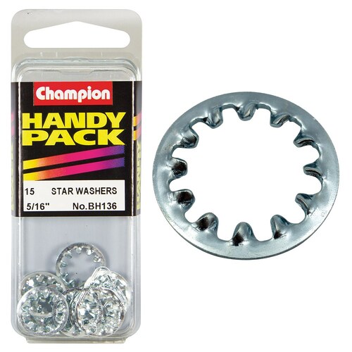 Champion Fasteners Pack Of 15 5/16" Internal Star Shakeproof Washers BH136