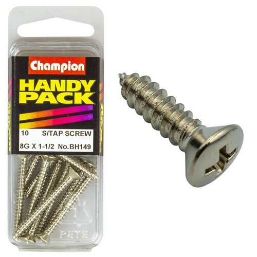 Champion Fasteners Pack of 5 8G X 38Mm Philips Raised Head Self Tapping Screws BH149