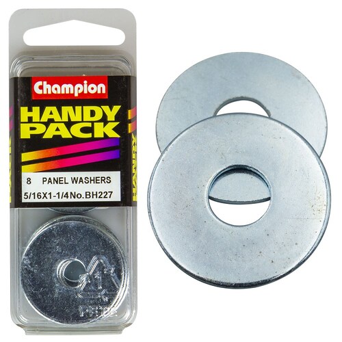Champion Fasteners Pack Of 8 Zinc Plated Flat Body Washers - 8Pk 5/16" x 1-1/4" BH227