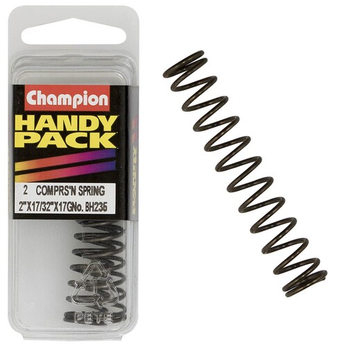 Champion Fasteners Pack Of 2 Steel Compression Springs - 50 X 13 X 1.4Mm 2PK BH235