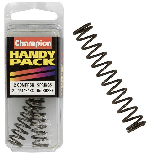 Champion Fasteners Pack Of 2 Steel Compression Springs - 56 X 11 X 1.2Mm 2PK BH237