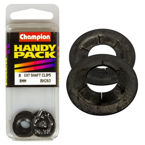 Champion Fasteners Pack Of 8 External Shaft Clips/Lock Rings 8PK BH263