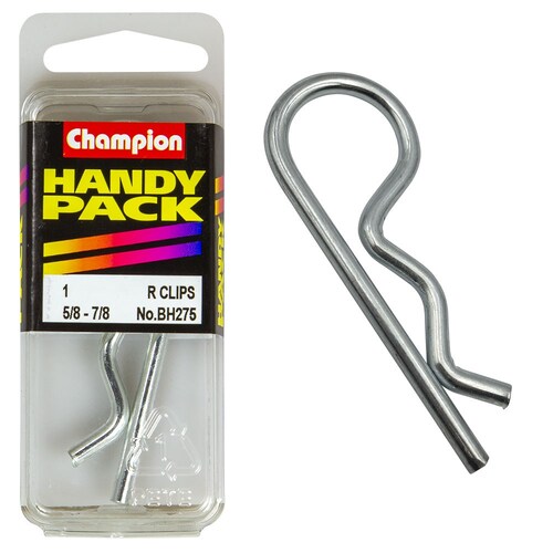 Champion Fasteners Pack Of 1 R-Clip To Suit 5/8"-7/8" Shaft 1PK BH275