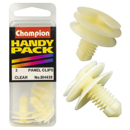 Champion Fasteners Pack Of 3 White 12Mm Long Door Trim Clips BH438