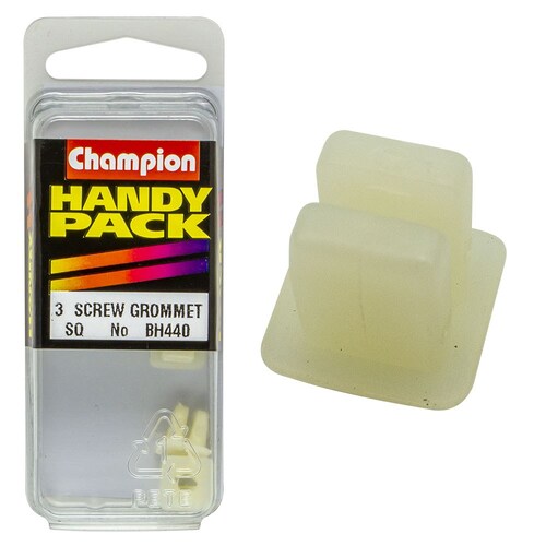 Champion Fasteners Pack Of 3 White Screw Grommets For 4.2Mm Screws And 7Mm Hole BH440