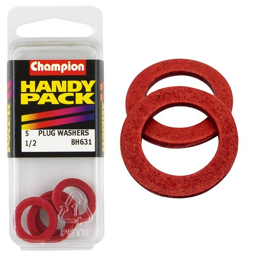Champion Fasteners Pack Of 5 1/2" X 3/4", 3/32" Thickness Fibre Washers BH631