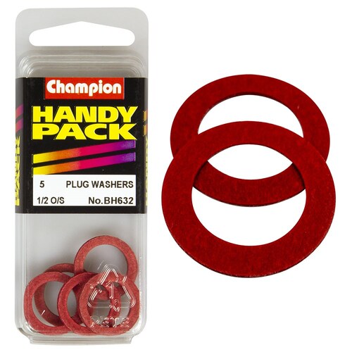 Champion Fasteners Pack Of 5 Fibre Washers For Oil Sump Plug (3/32" Thickness) BH632