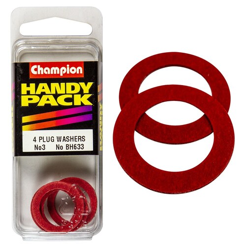 Champion Fasteners Pack Of 2 5/8" X 7/8", 3/32" Thickness Fibre Washers BH633